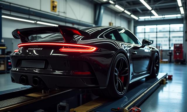 Modern dyno tuning session in progress
